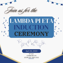 Lambda Pi Eta  (LPH) Induction Ceremony_April 2024